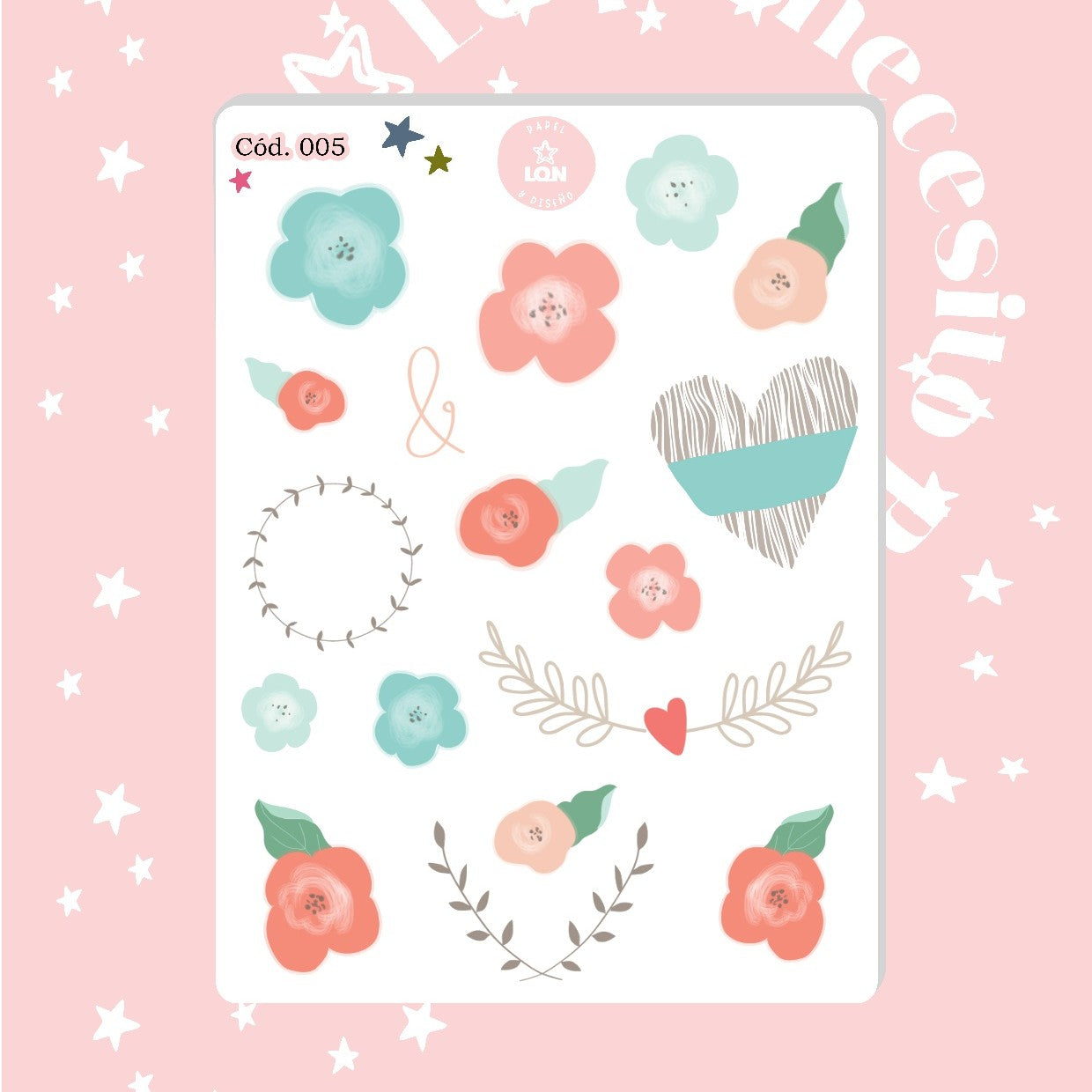 Sticker flores floral