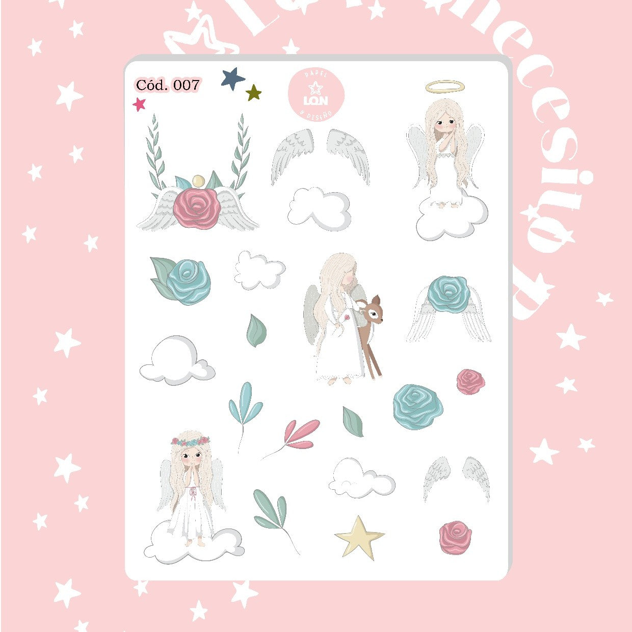Sticker angelitos 007