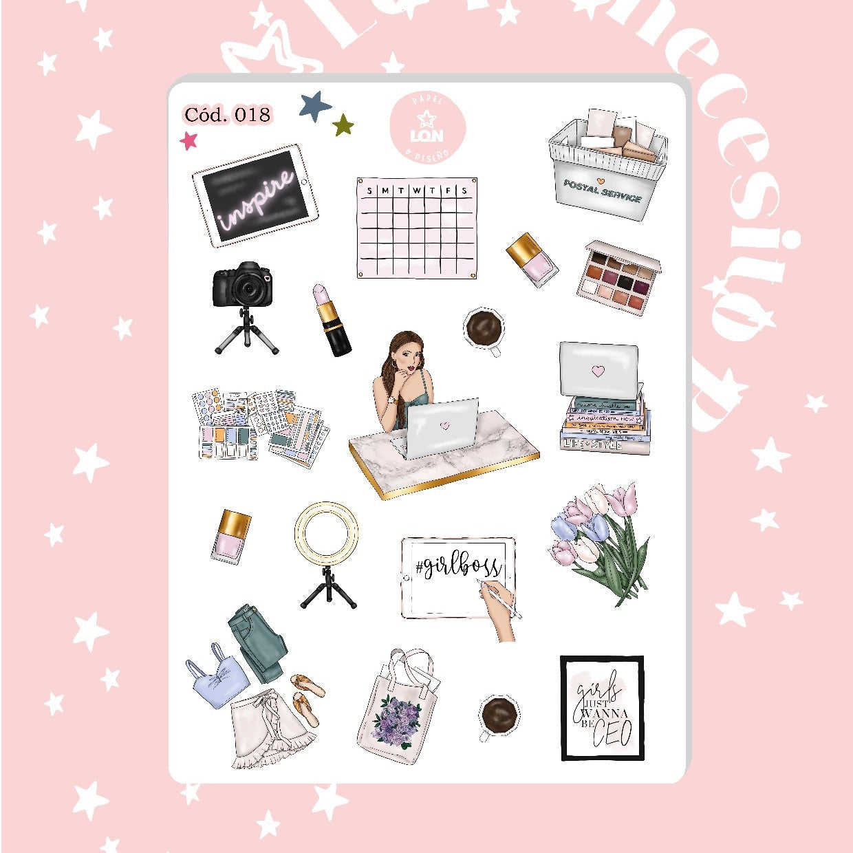 Sticker girls chicas