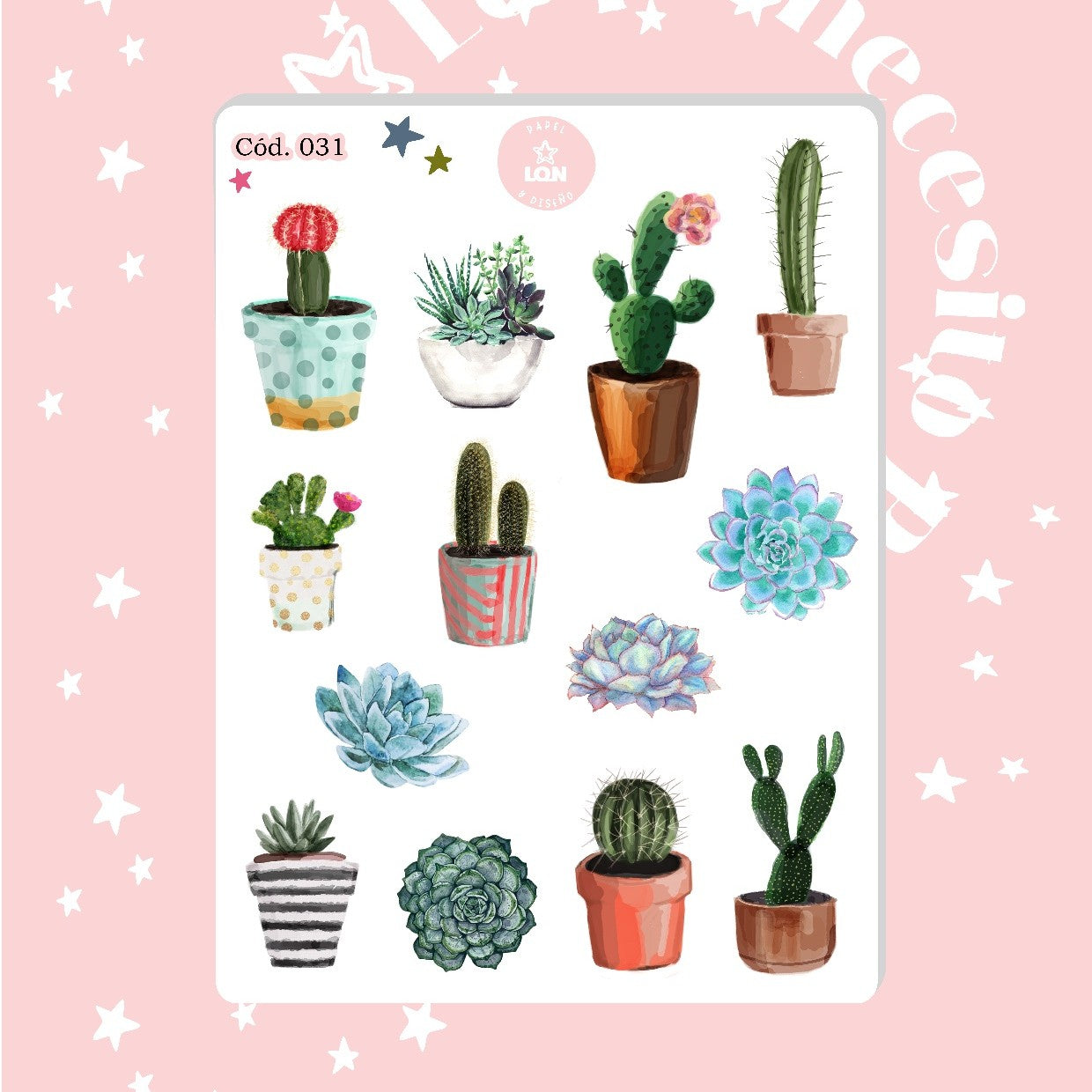 Sticker cactus 031