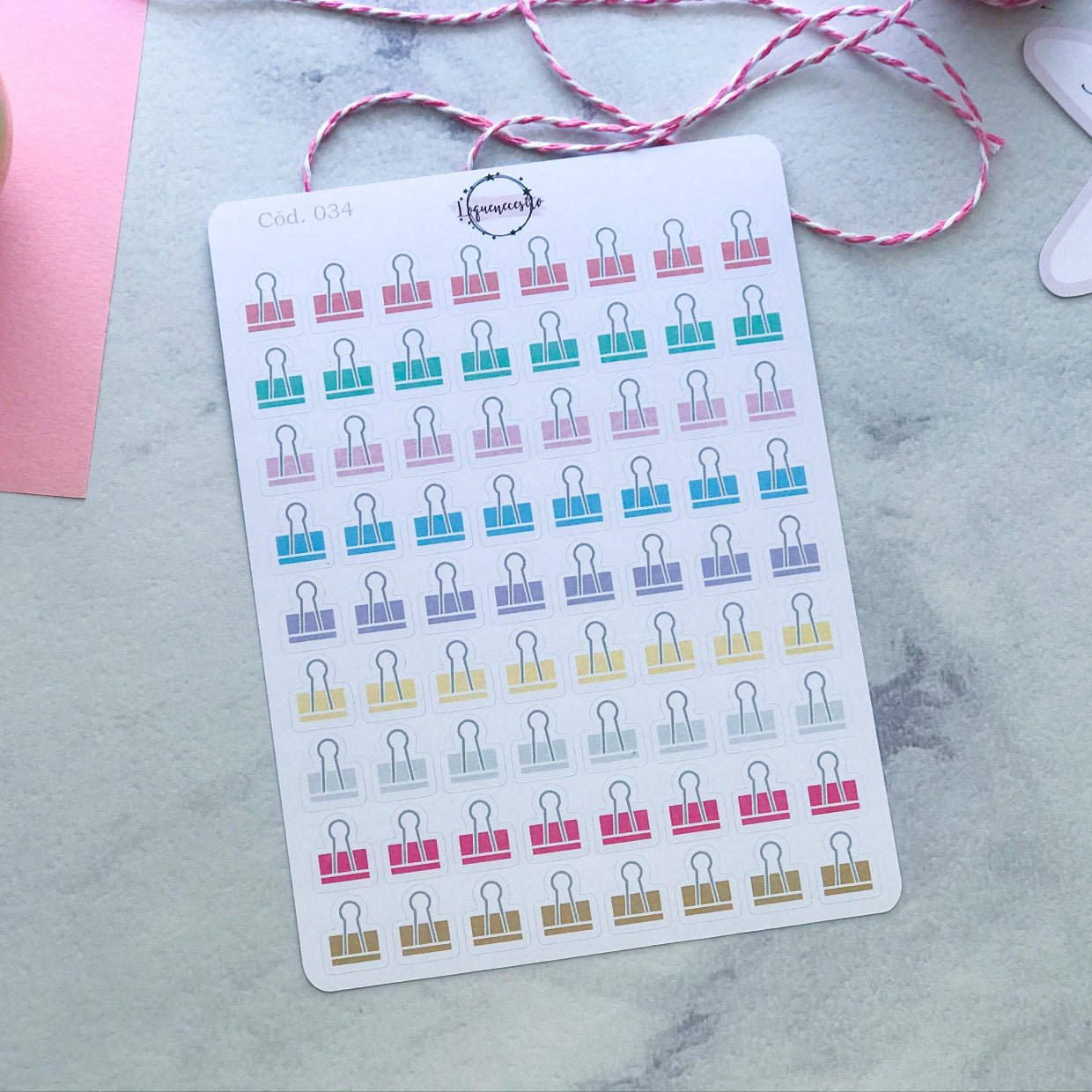 Sticker clip recordatorio