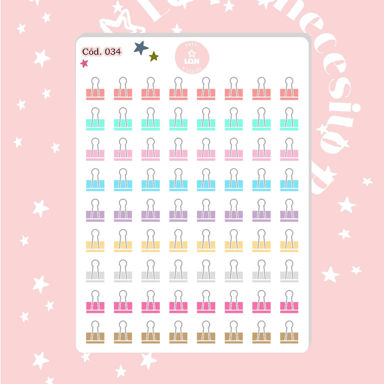 Sticker clip recordatorio