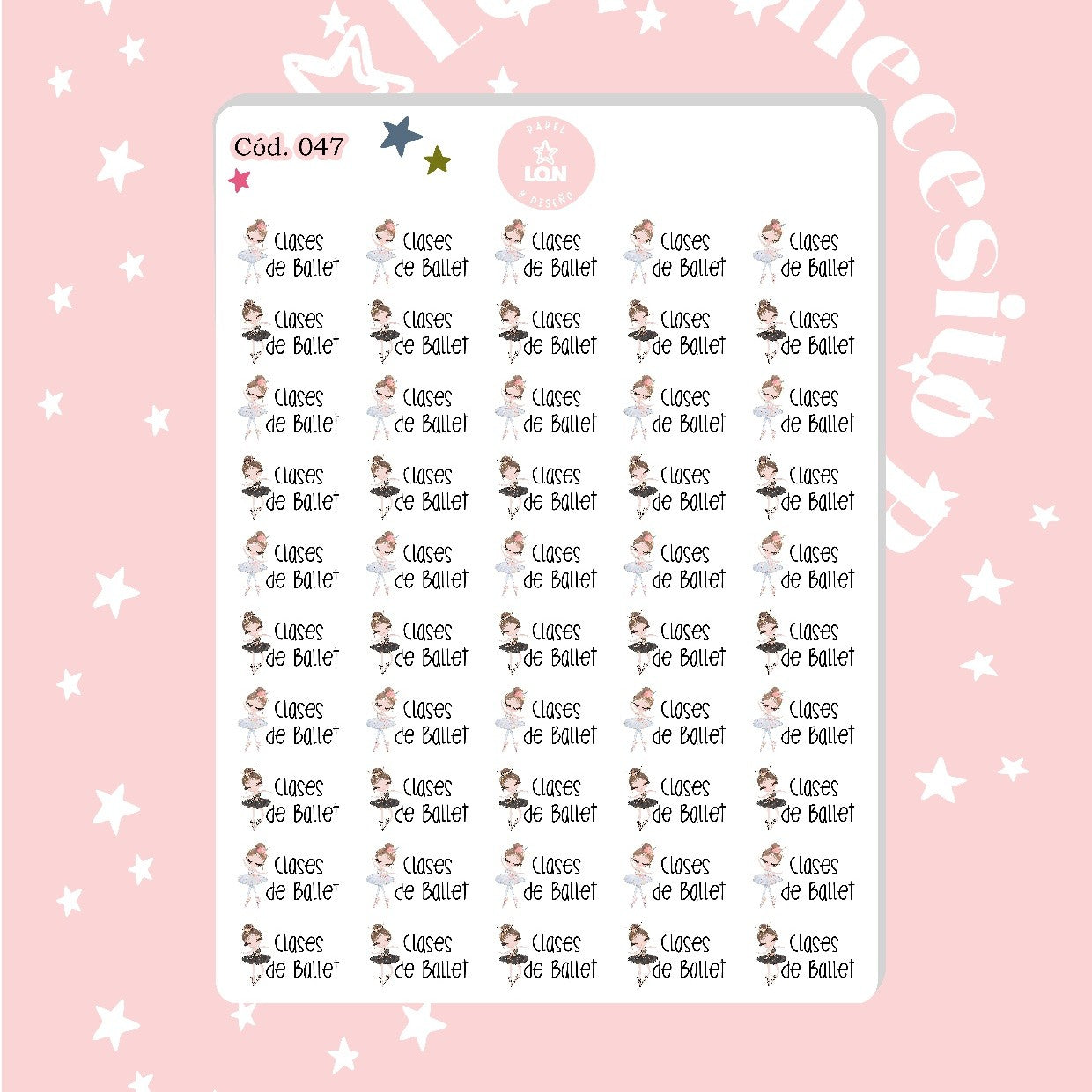 Sticker clases de ballet