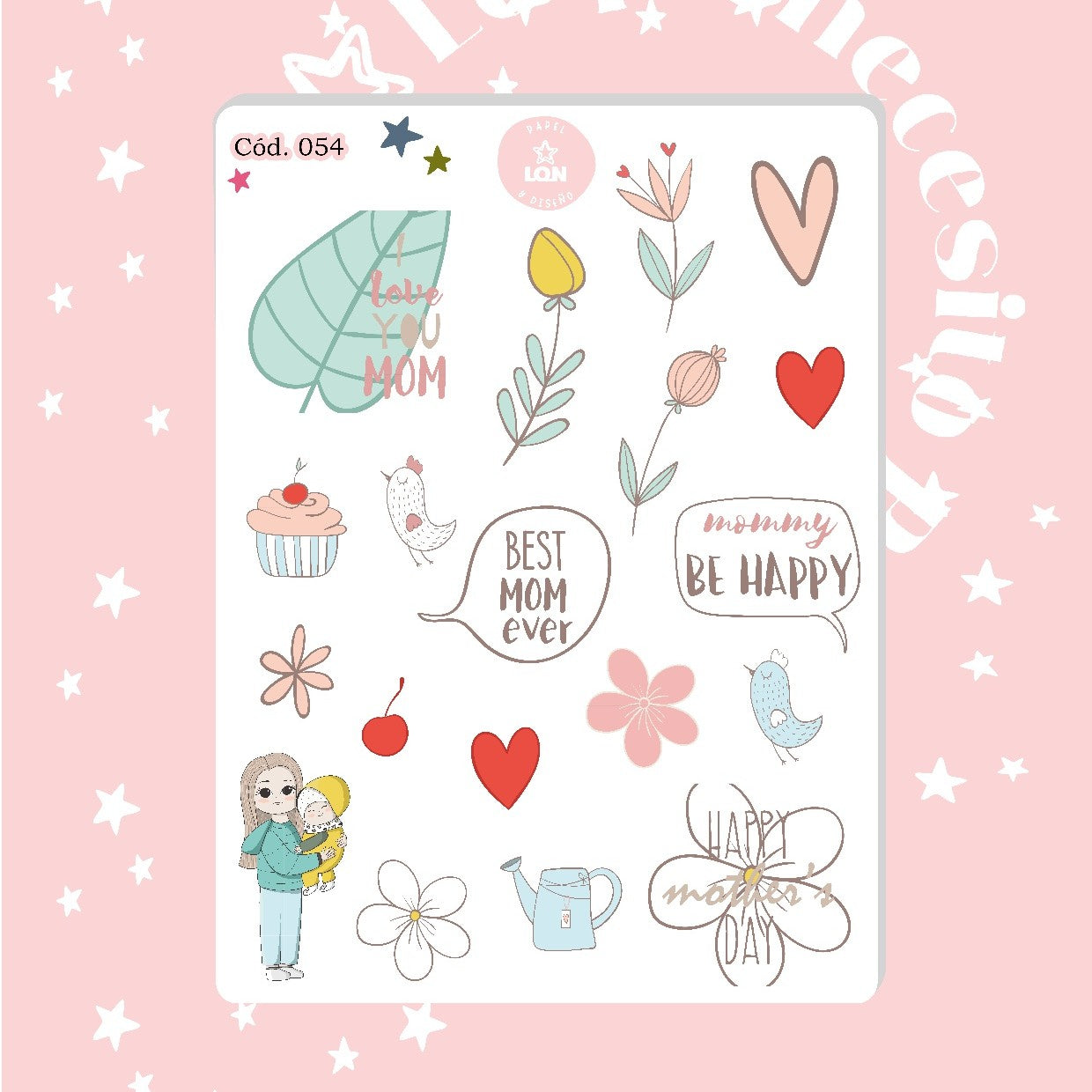 Sticker día de la mamá