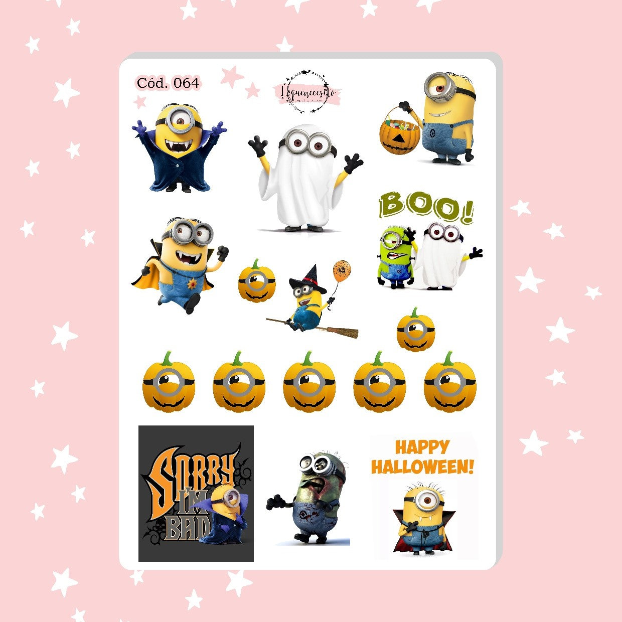 Stickers Minions Halloween