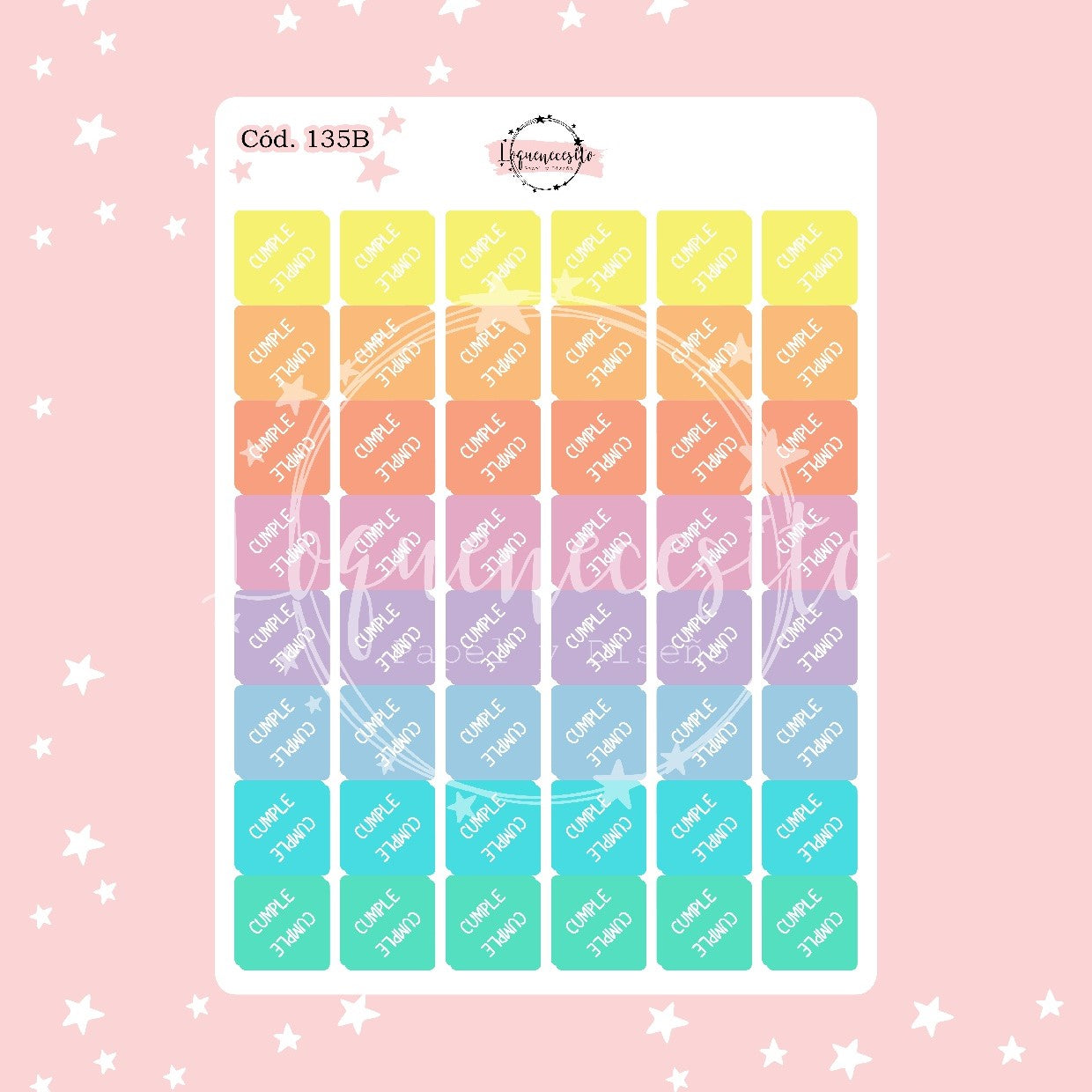 Sticker cumple esquina