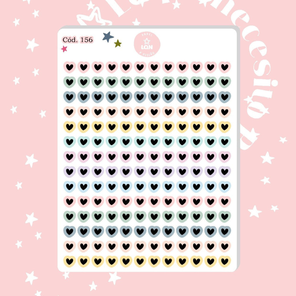 Sticker mini corazones