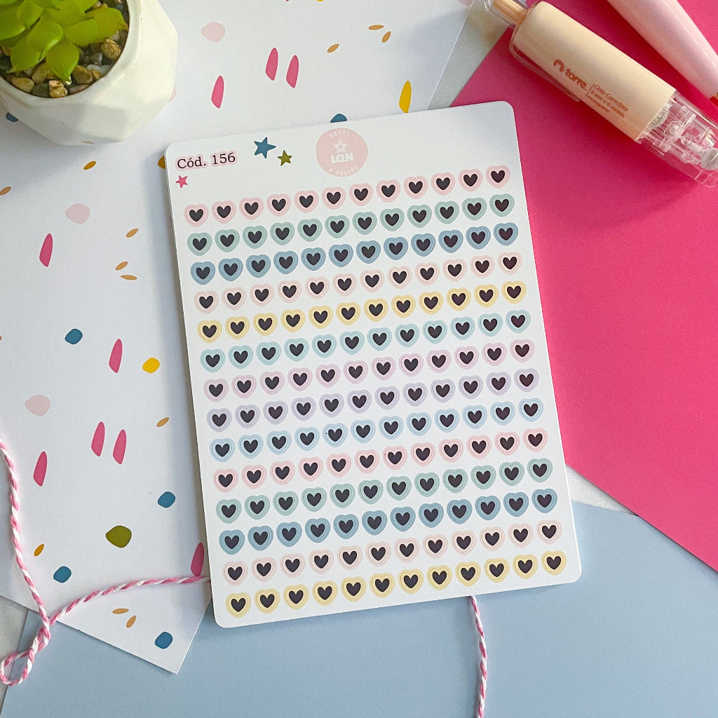 Sticker mini corazones