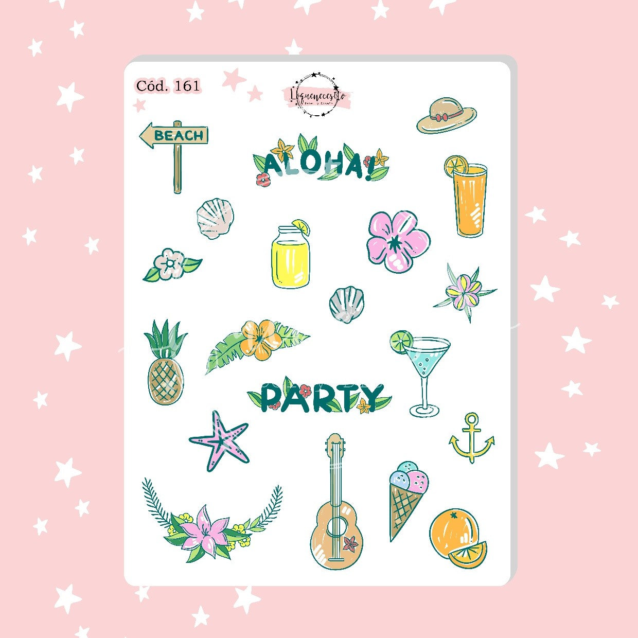 Sticker boho verano 07