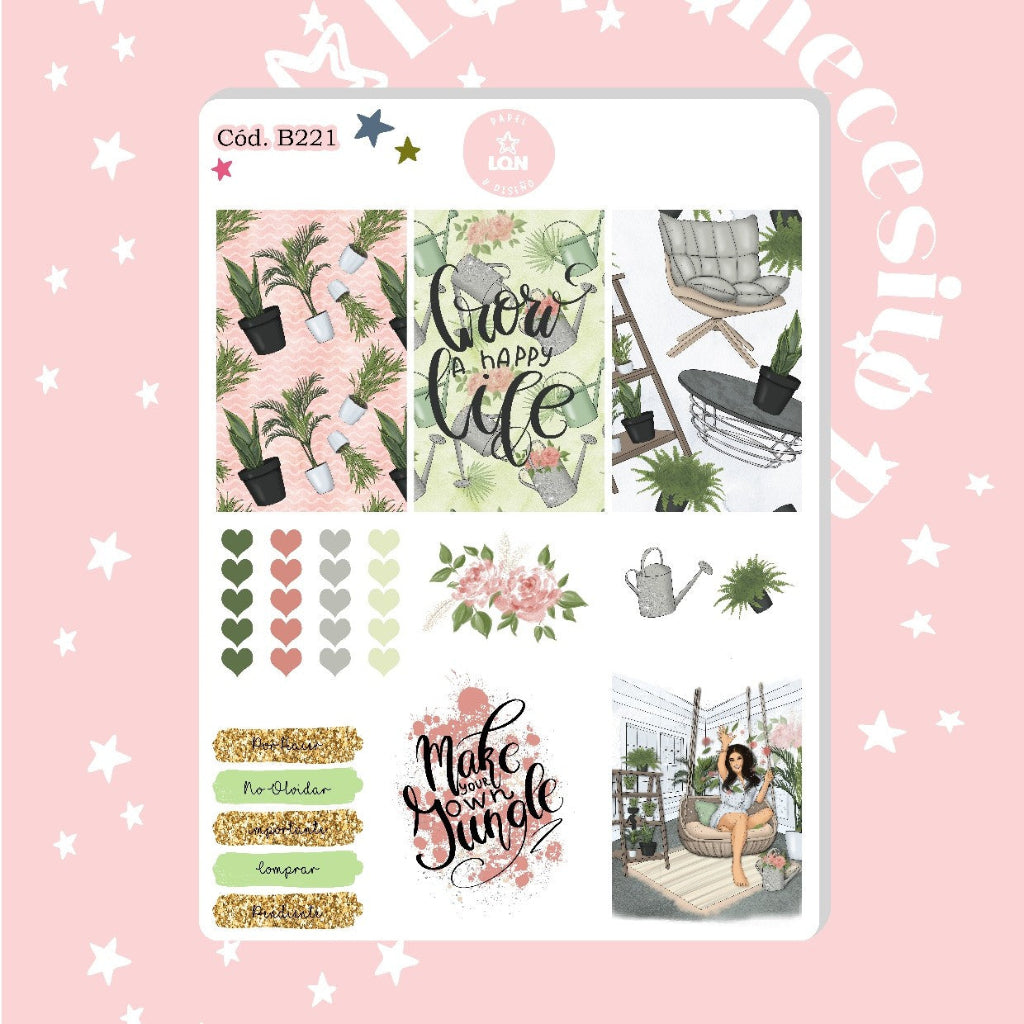 Sticker Amante de las plantas