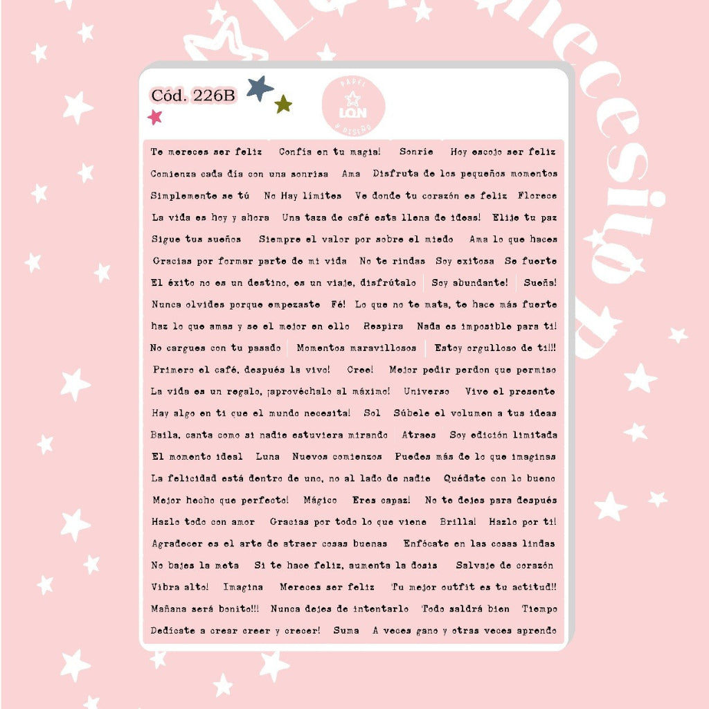 Stickers Frases