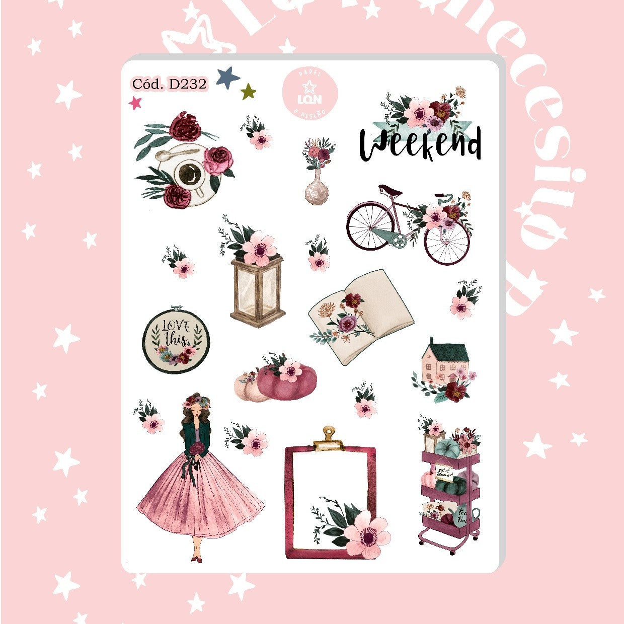 Sticker invierno otoño