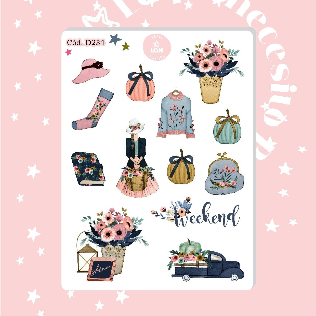 Sticker invierno otoño