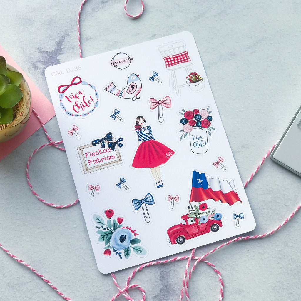 Sticker Fiestas patrias 01