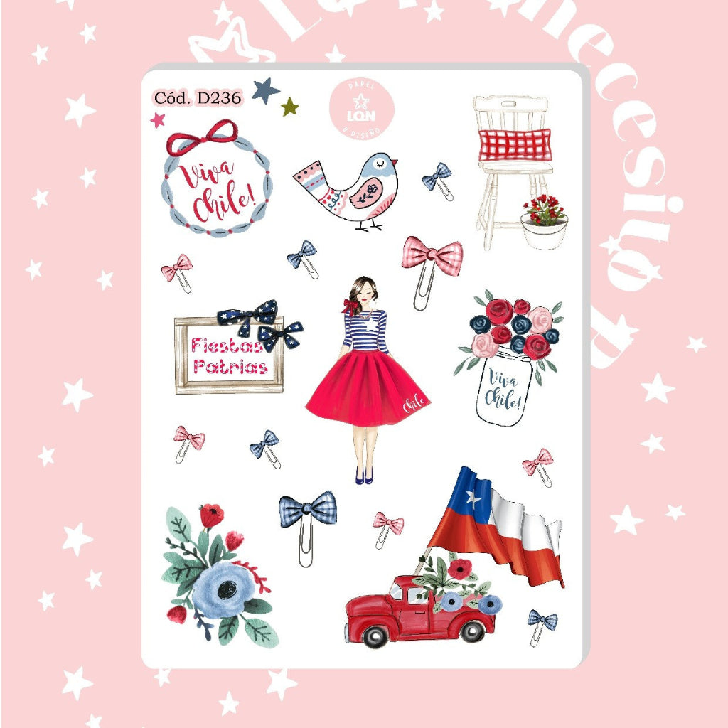 Sticker Fiestas patrias 01