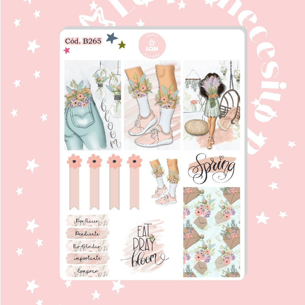 Sticker primavera florecee 265