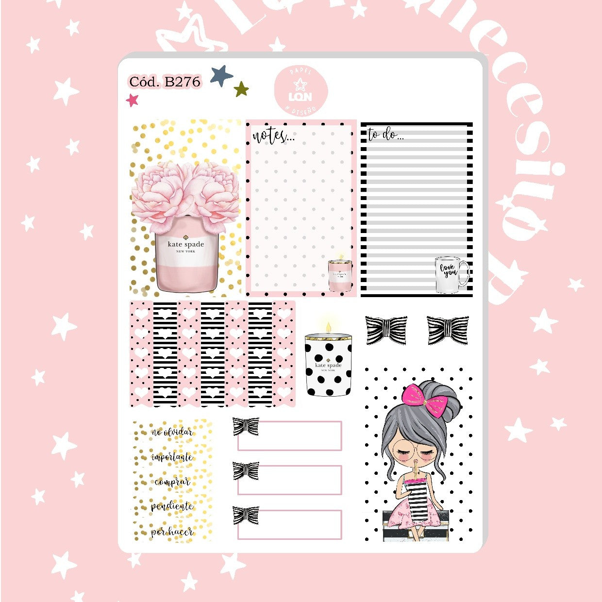 Sticker planner addcit kate spade