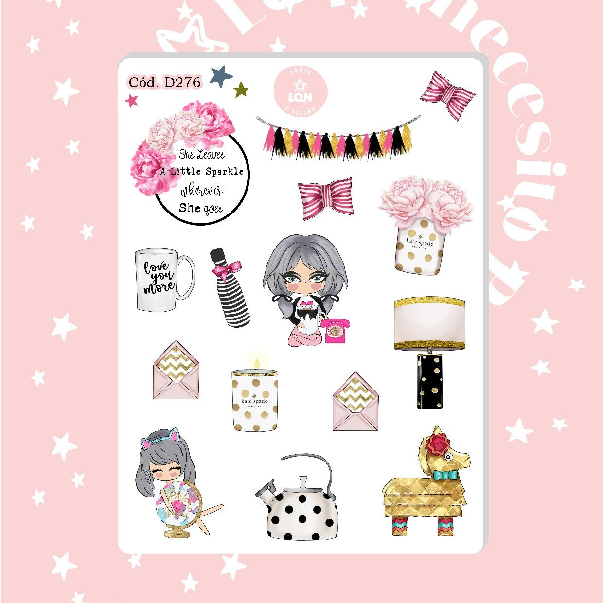 Sticker planner addcit kate spade