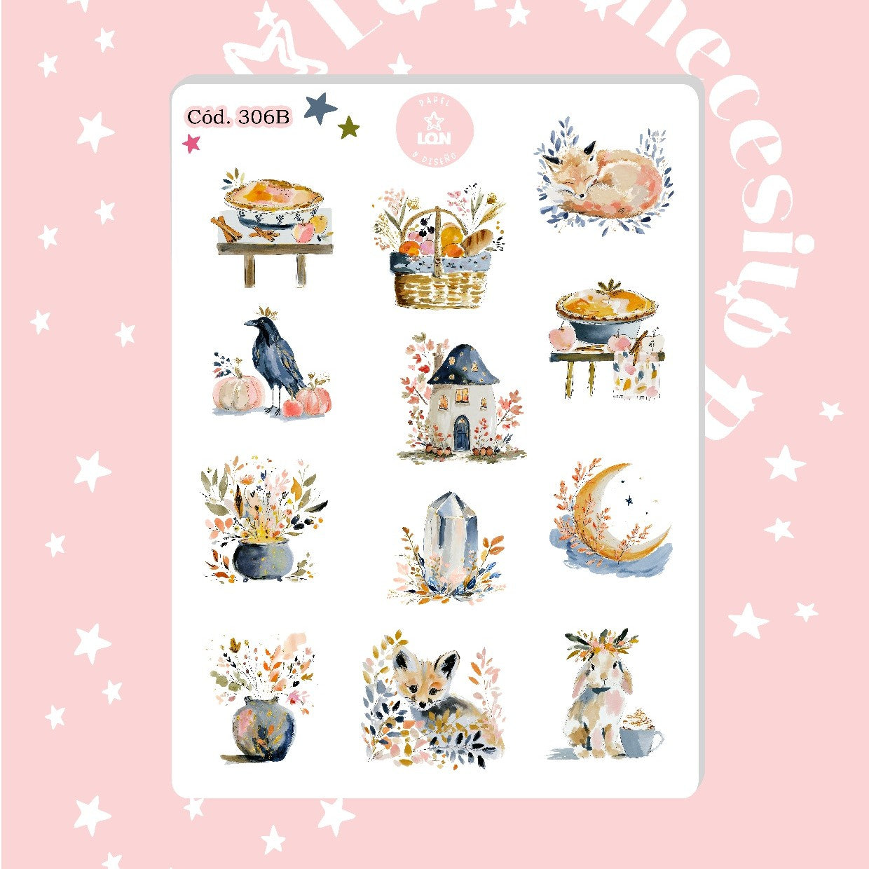 Sticker decorativo bosque encantado