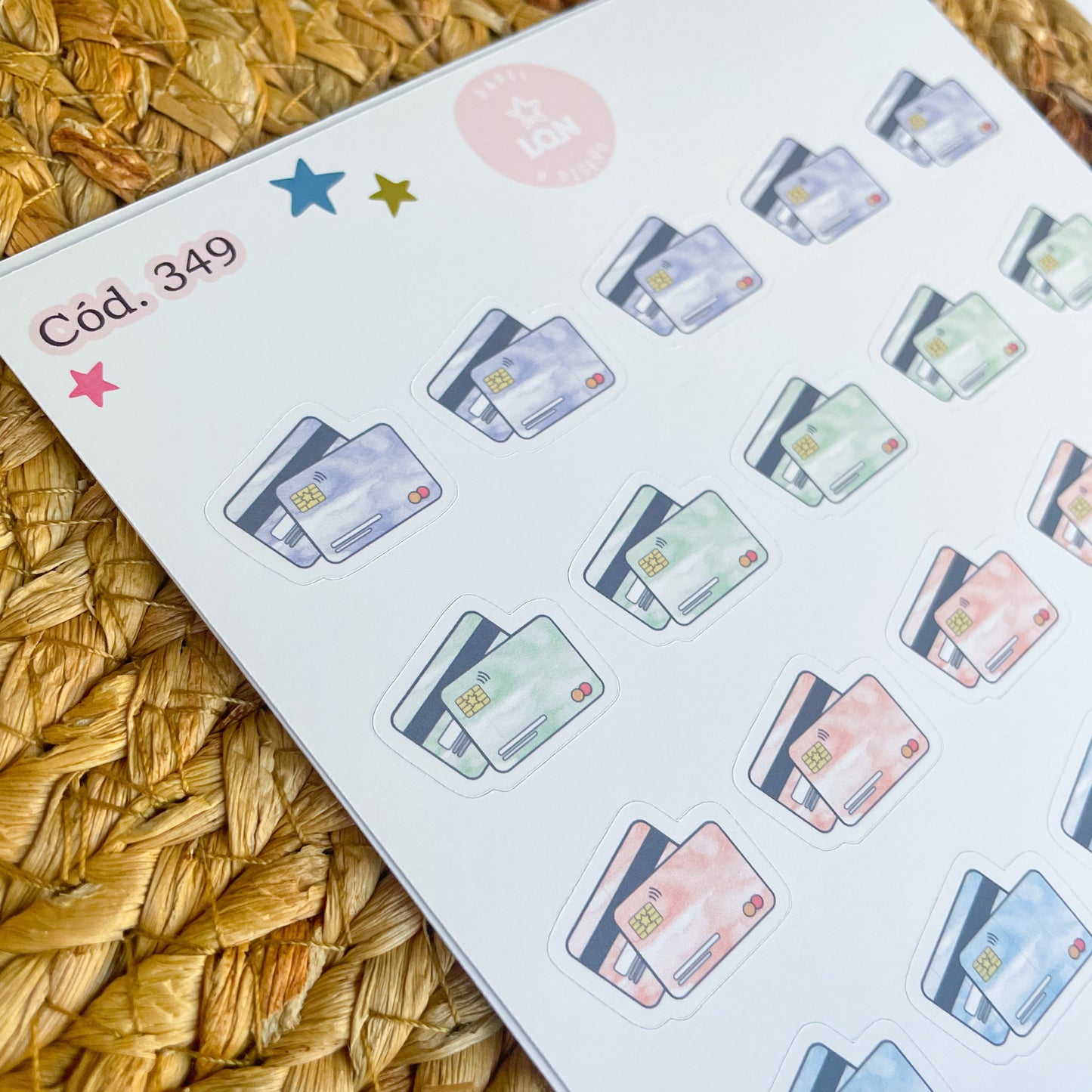 Sticker tarjeta de crédito 349
