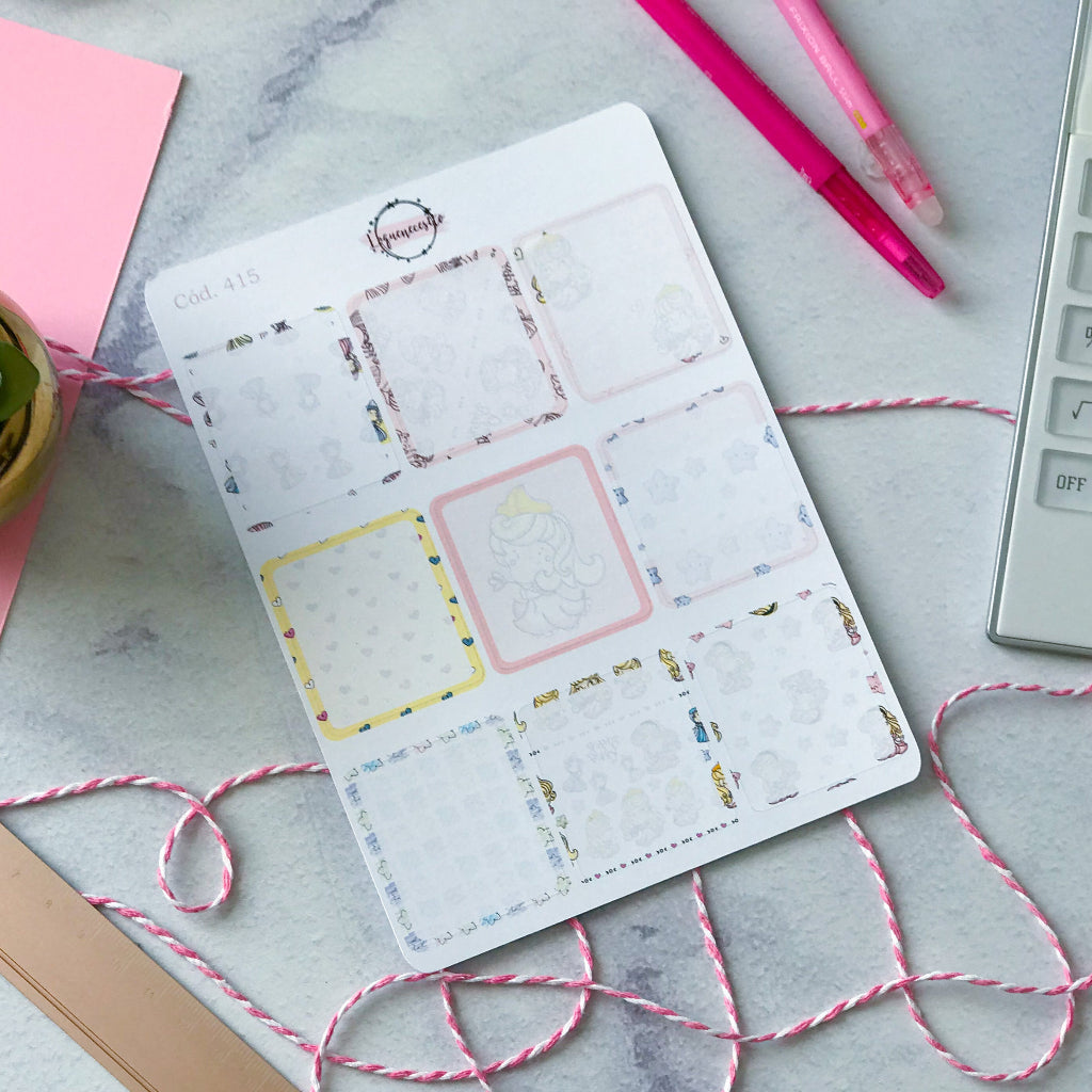 Sticker colección bella durmiente (princesas)