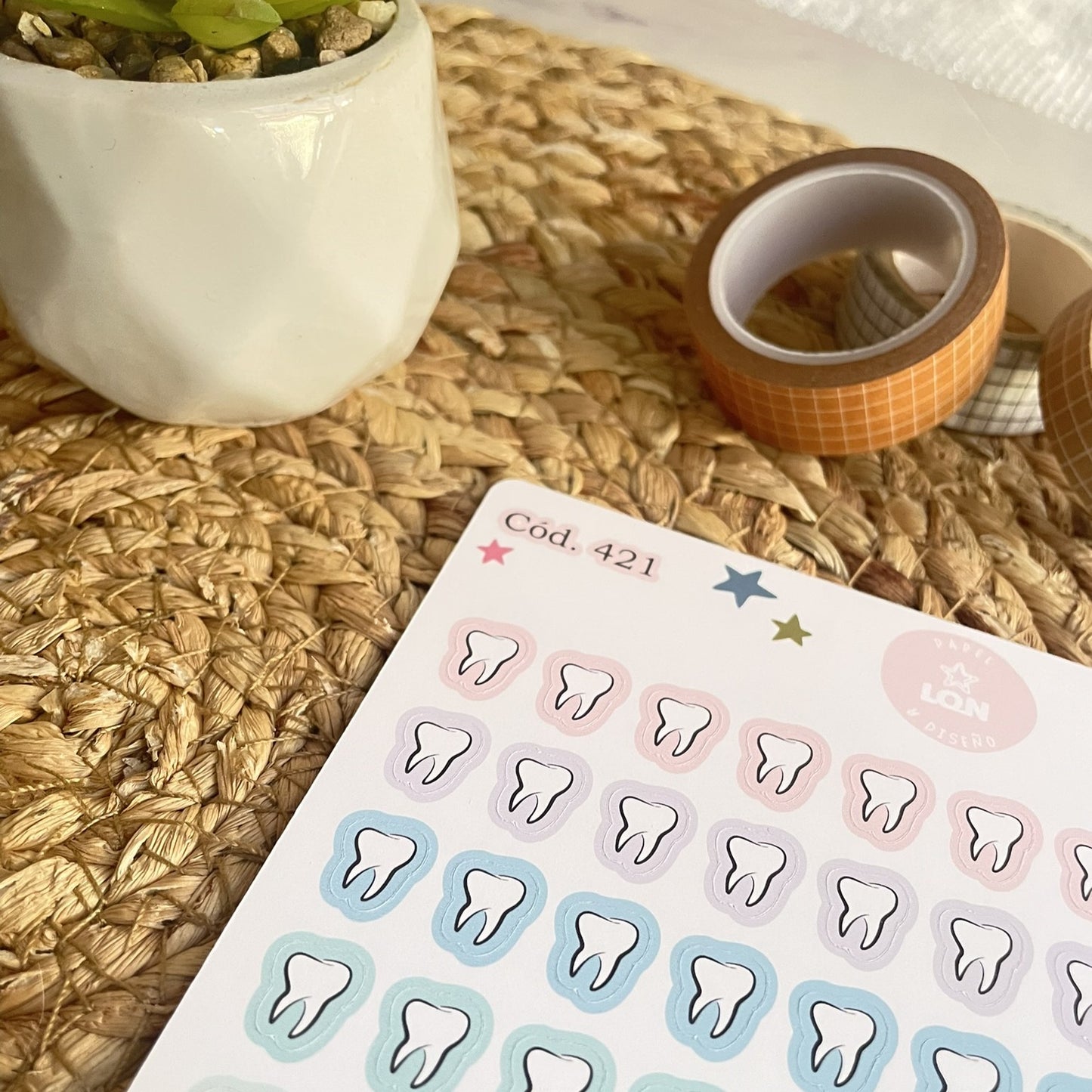 Sticker dentista muelita