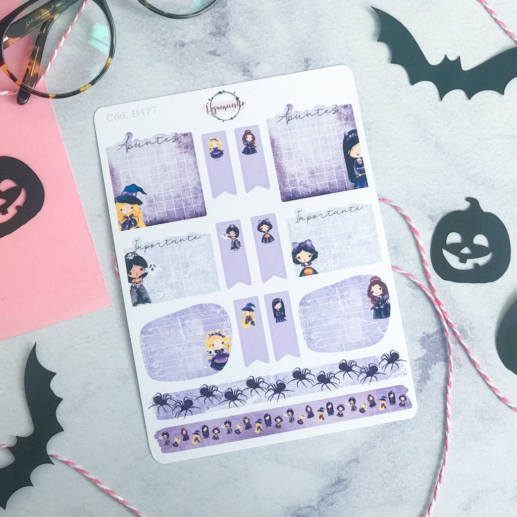 Sticker Princesas Halloween