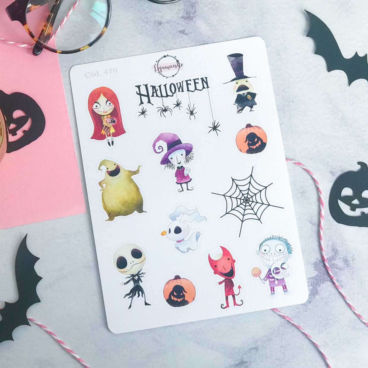Sticker Jack Skellington Halloween