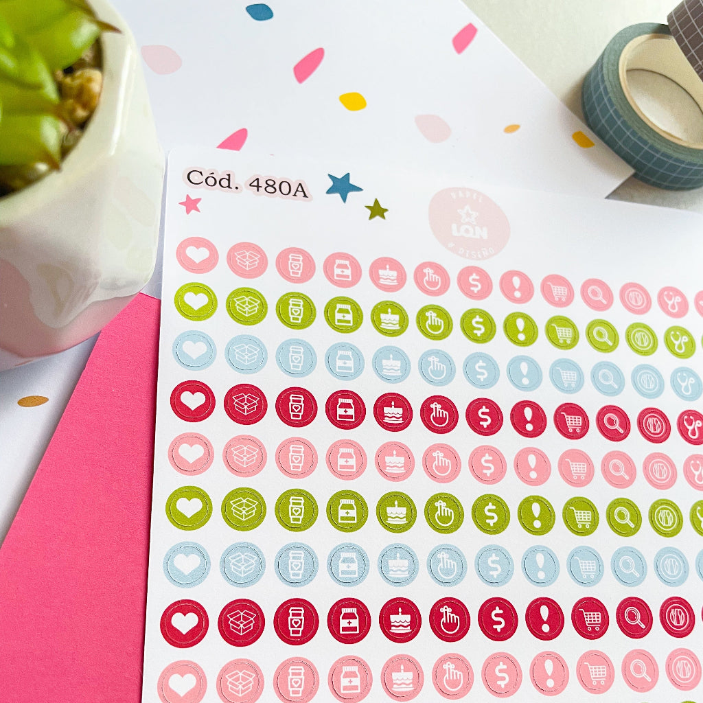 Sticker Iconos colores