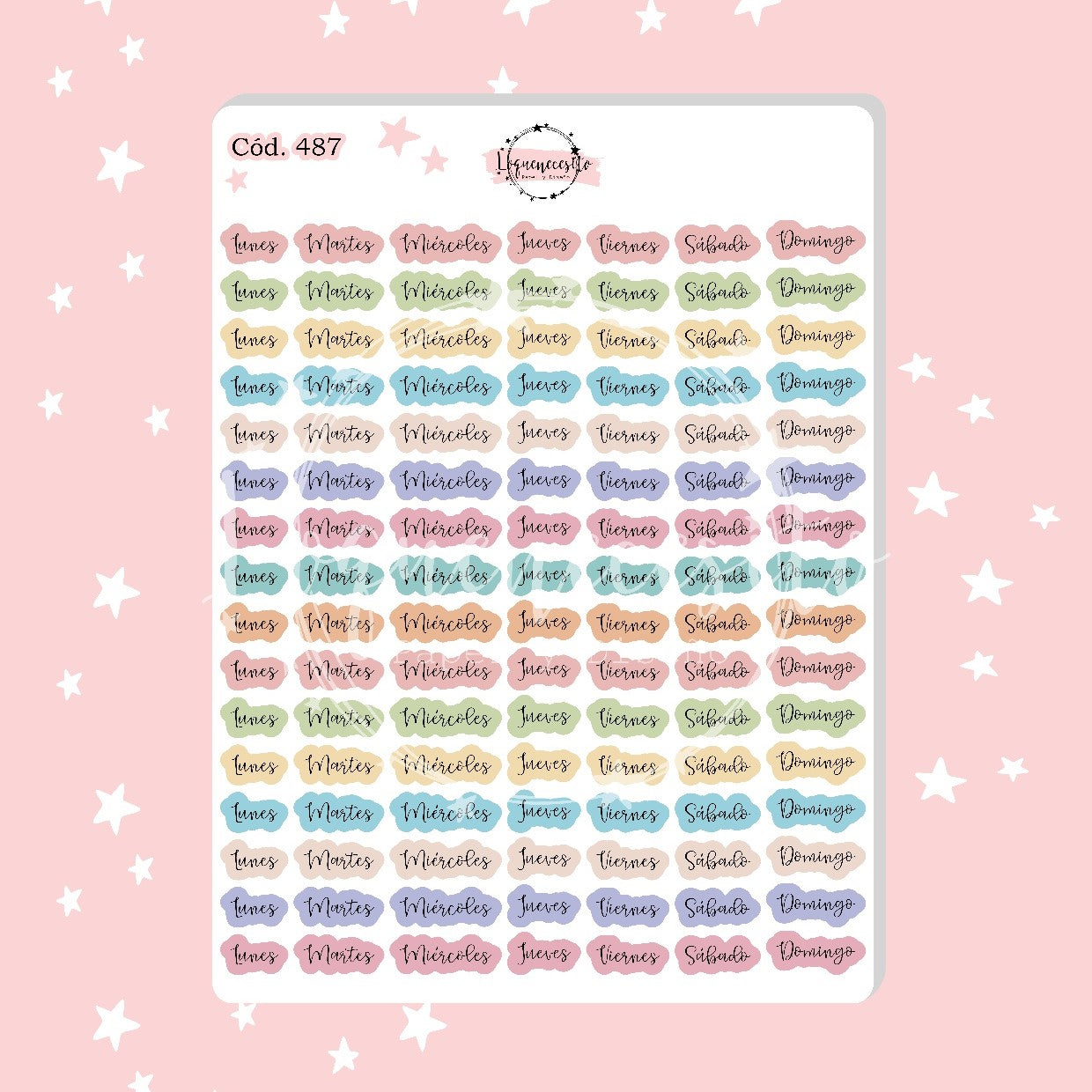 Sticker días de la semana