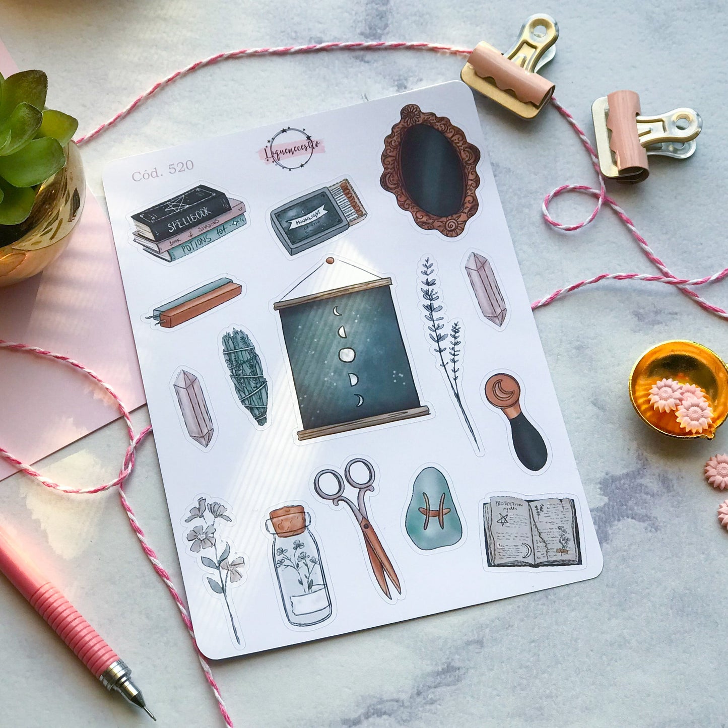 Sticker magia halloween 520