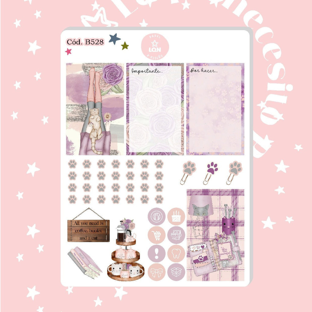Sticker planner gatitos