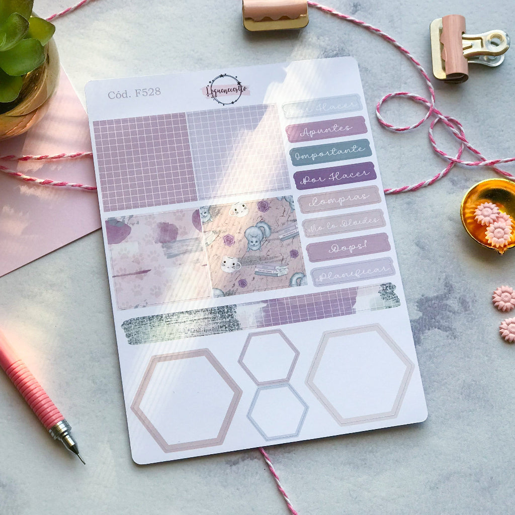Sticker planner gatitos