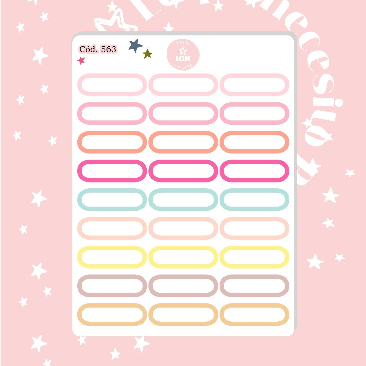 Pack sticker Esenciales para tu planner wonderful P01