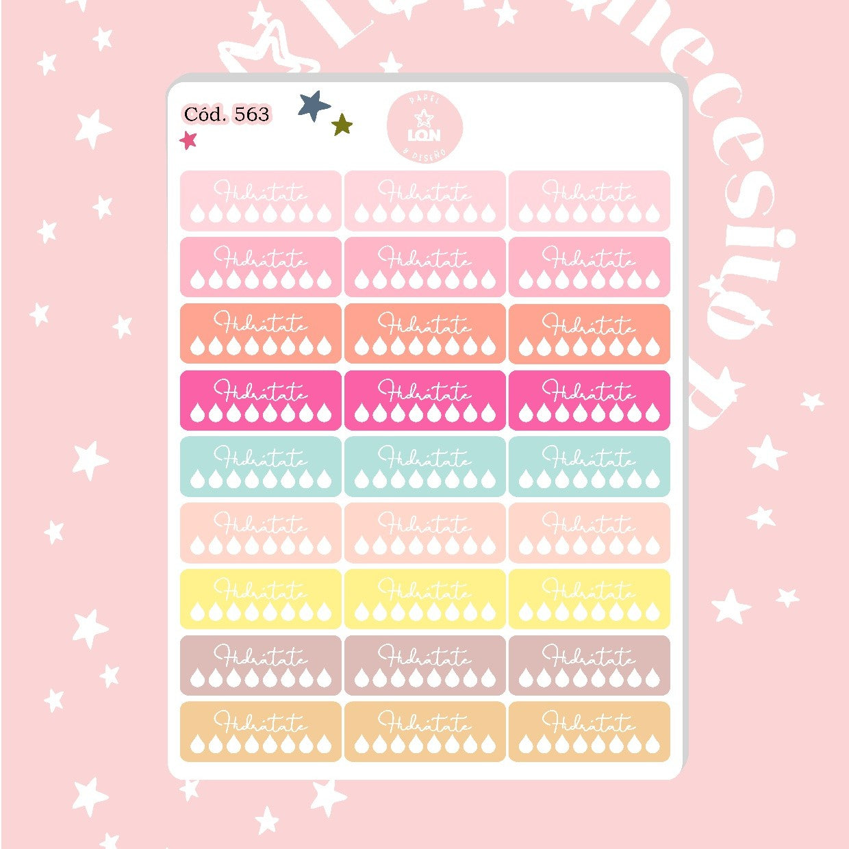 Pack sticker Esenciales para tu planner wonderful P01