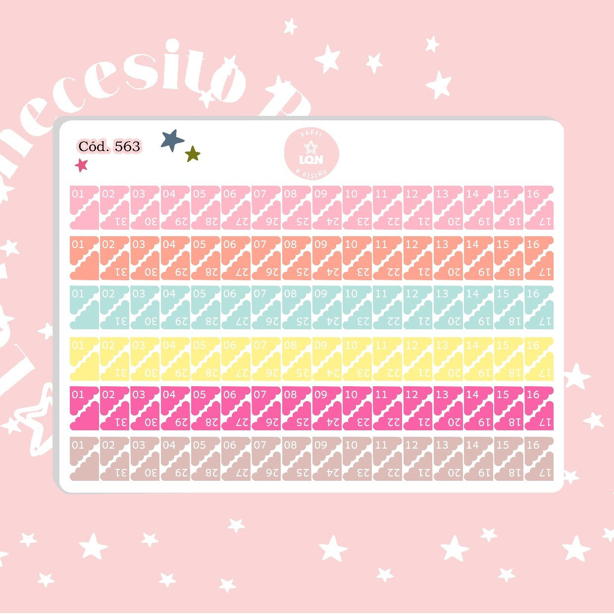 Pack sticker Esenciales para tu planner wonderful P01