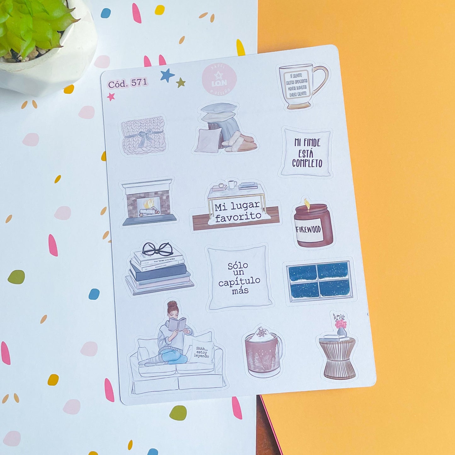 Sticker amor por los libros 571