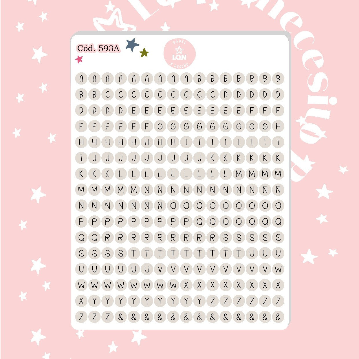 Sticker Letritas 0,6 mm