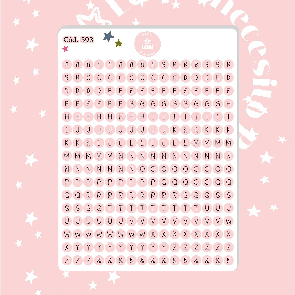 Sticker Letritas 0,6 mm