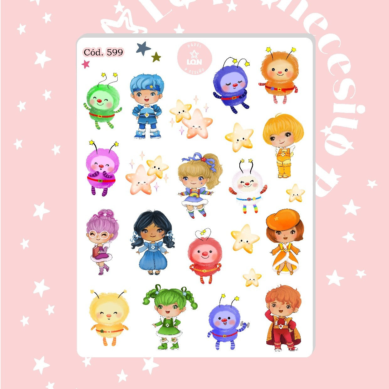Sticker rainbow brite