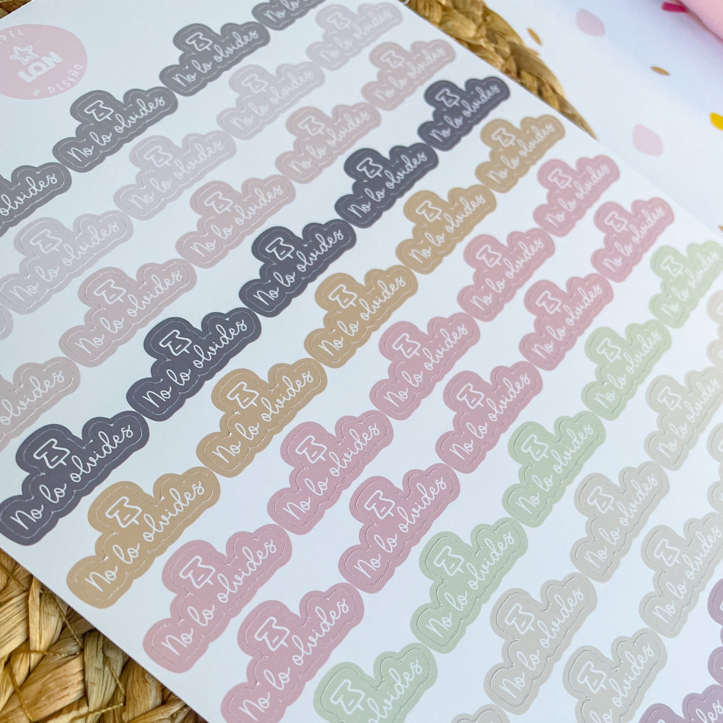 Pack sticker Esenciales para tu planner Ice cream P02