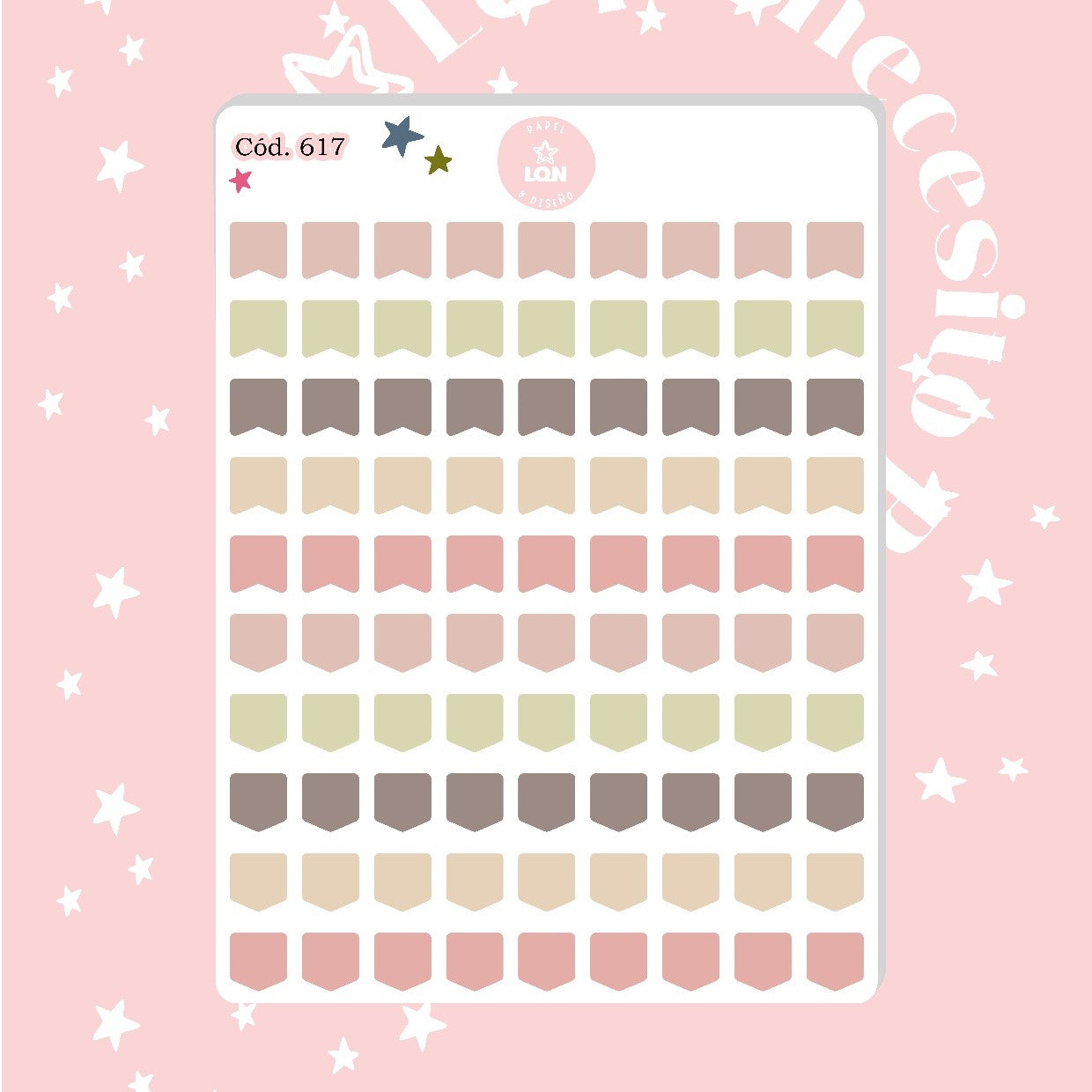 Pack sticker Esenciales para tu planner Ice cream P02