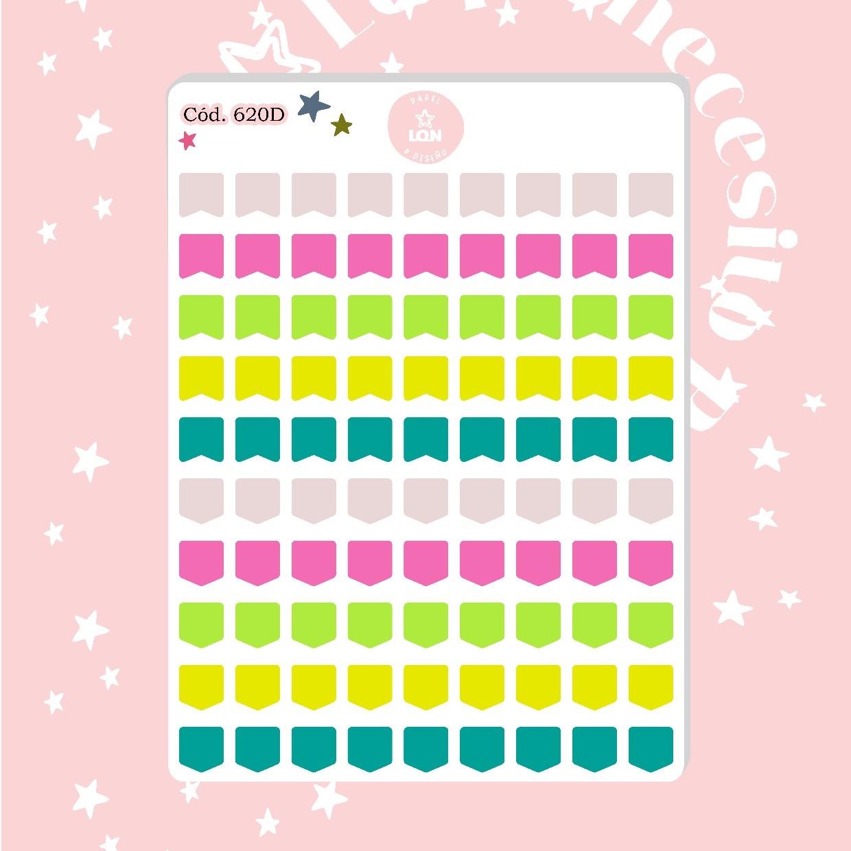 Pack sticker Esenciales para tu planner Summer P02