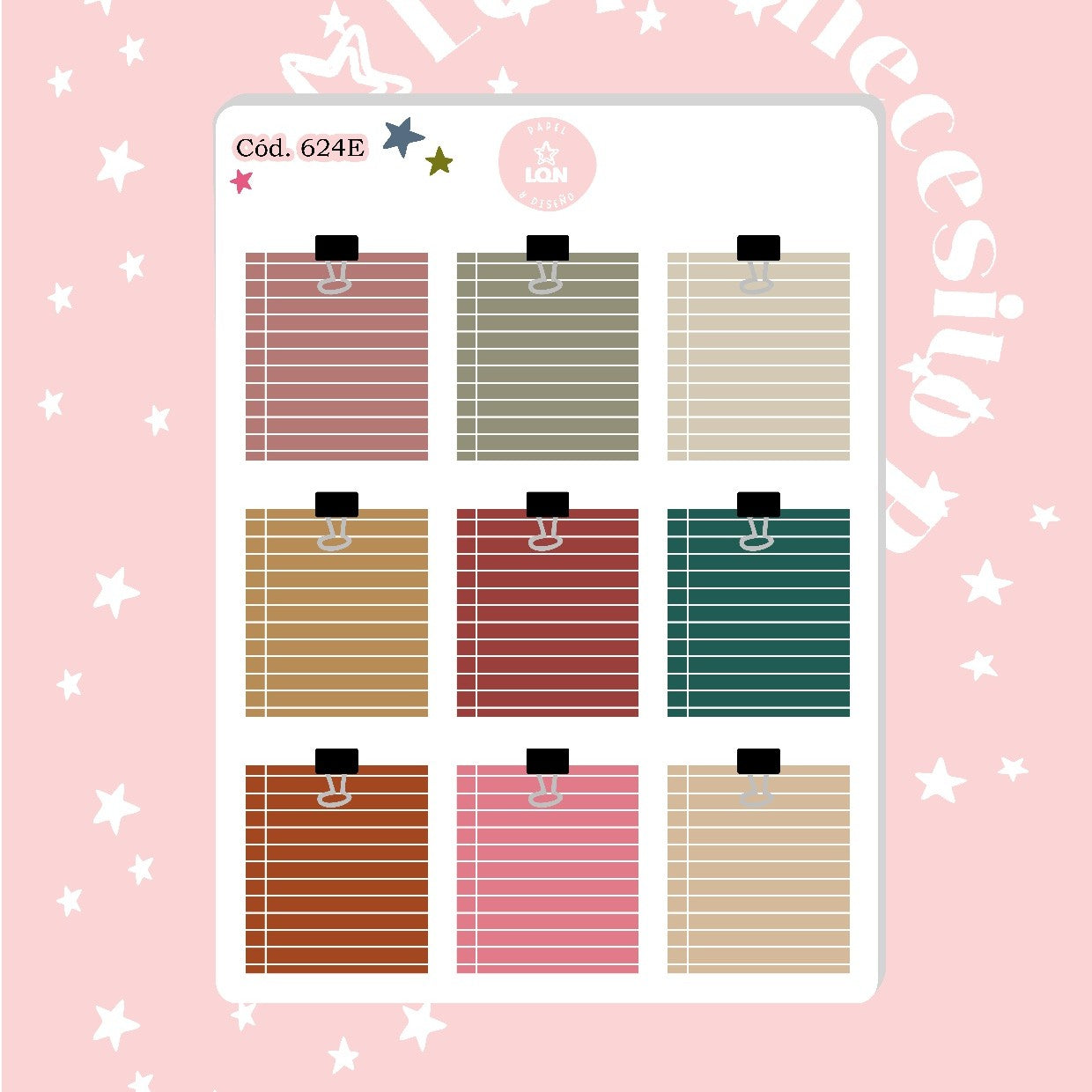 Pack sticker Esenciales para tu planner Fall P02