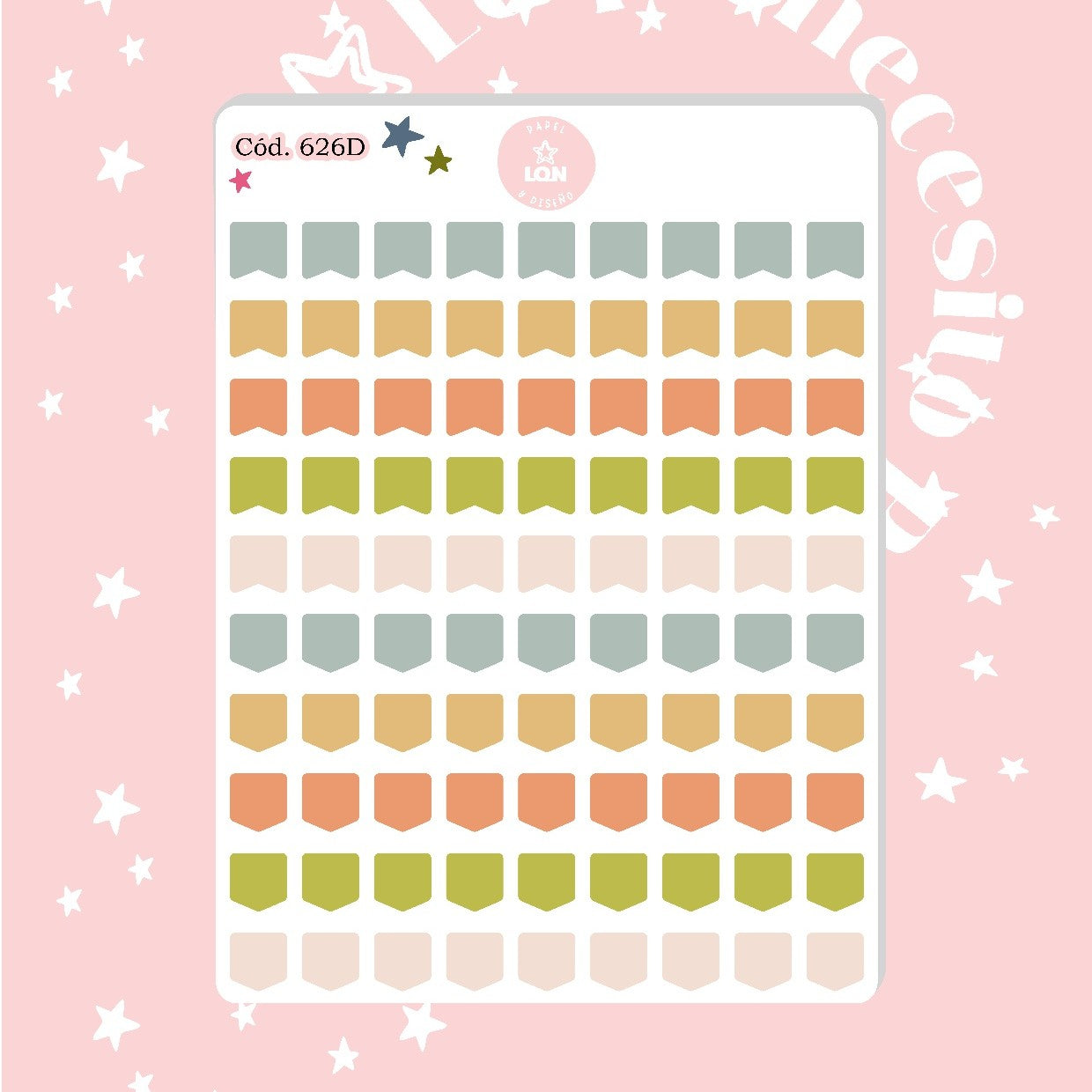 Pack sticker Esenciales para tu planner Boho P02