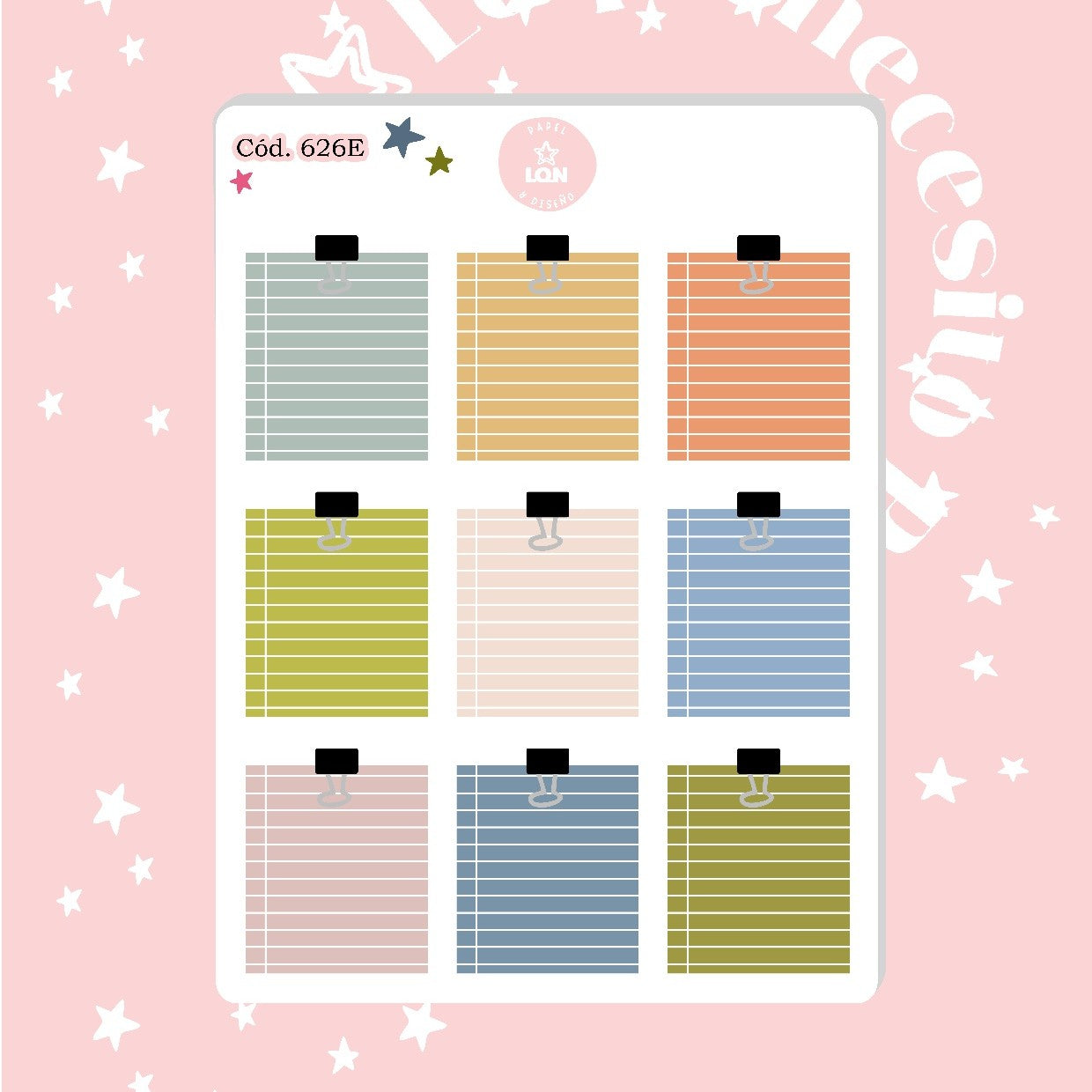 Pack sticker Esenciales para tu planner Boho P02