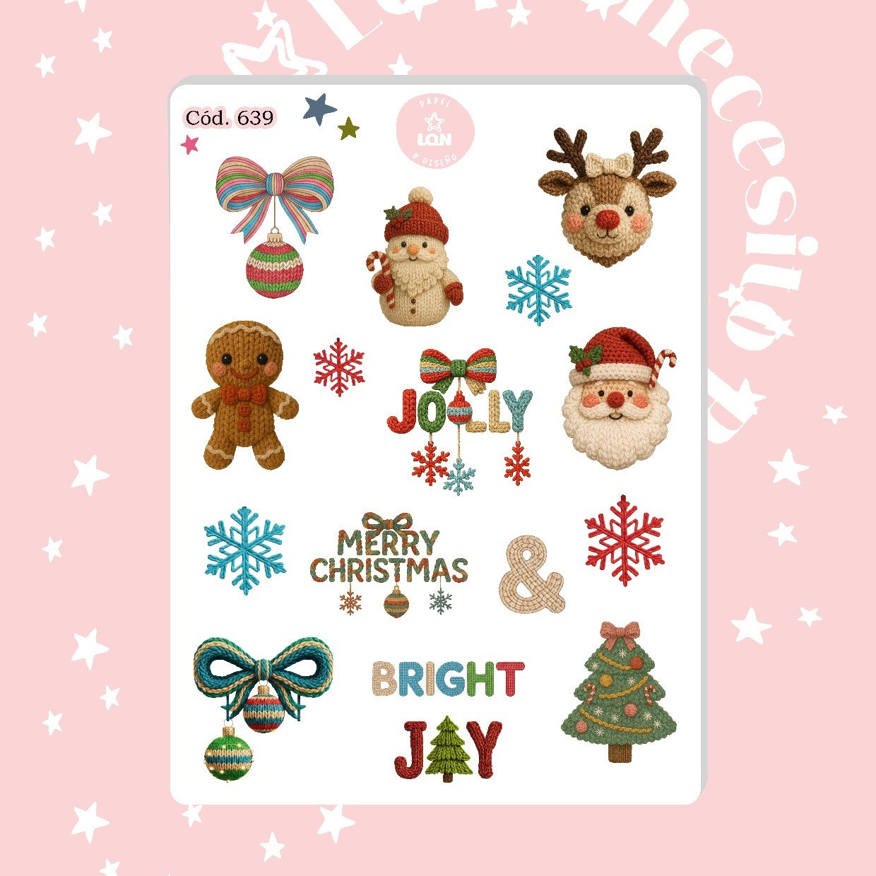 Sticker año nuevo navidad 639