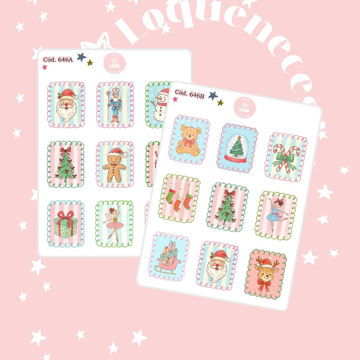 Sticker navidad año nuevo 646