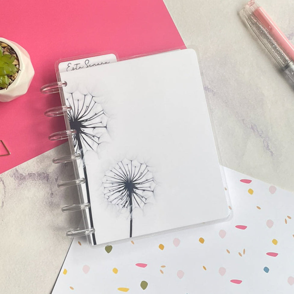 Planner de discos B6 Floral Minimalista