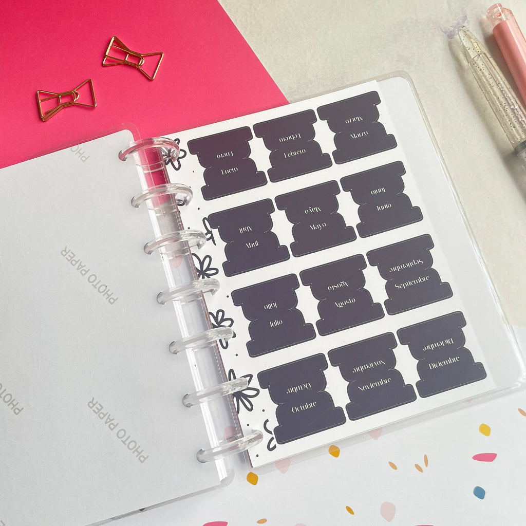 Planner de discos B6 Floral Minimalista